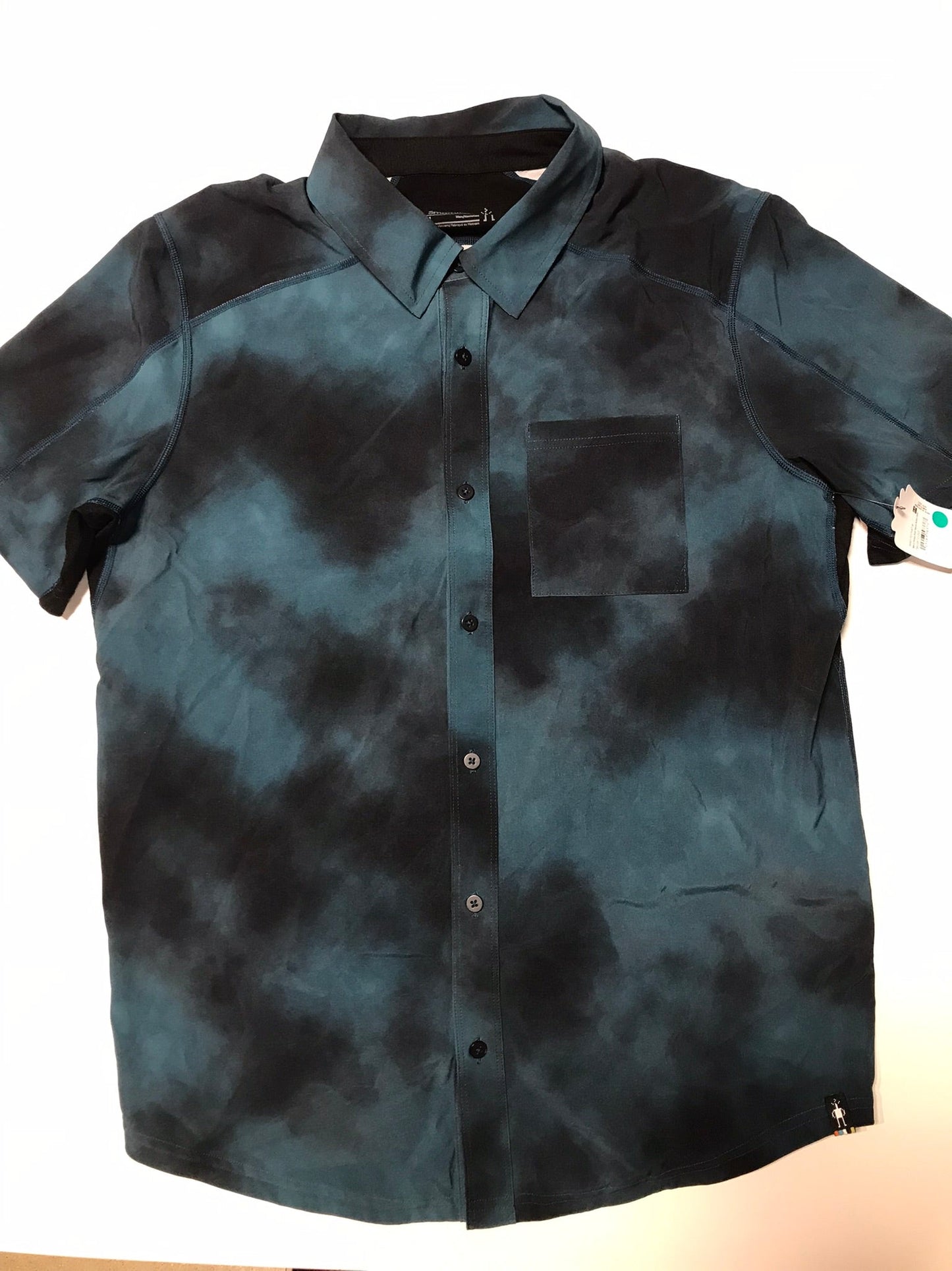 Smartwool Men's Printed Short Sleeve Button Down (SW017017) SAMPLE