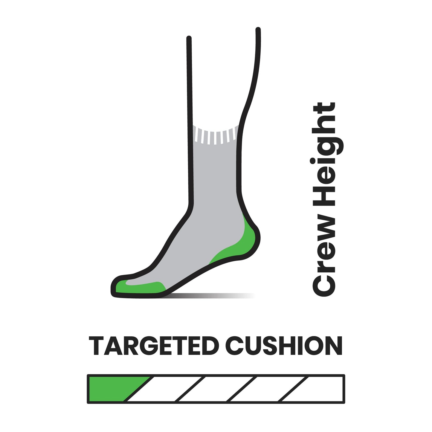 Smartwool Athletic Stripe Targeted Cushion Crew (SW002137)