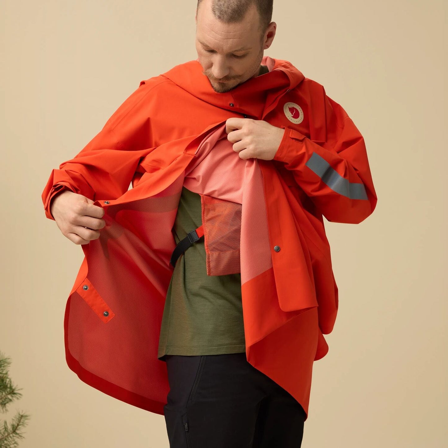 Fjallraven Hoja Rain Fox Poncho (13500019) SAMPLE