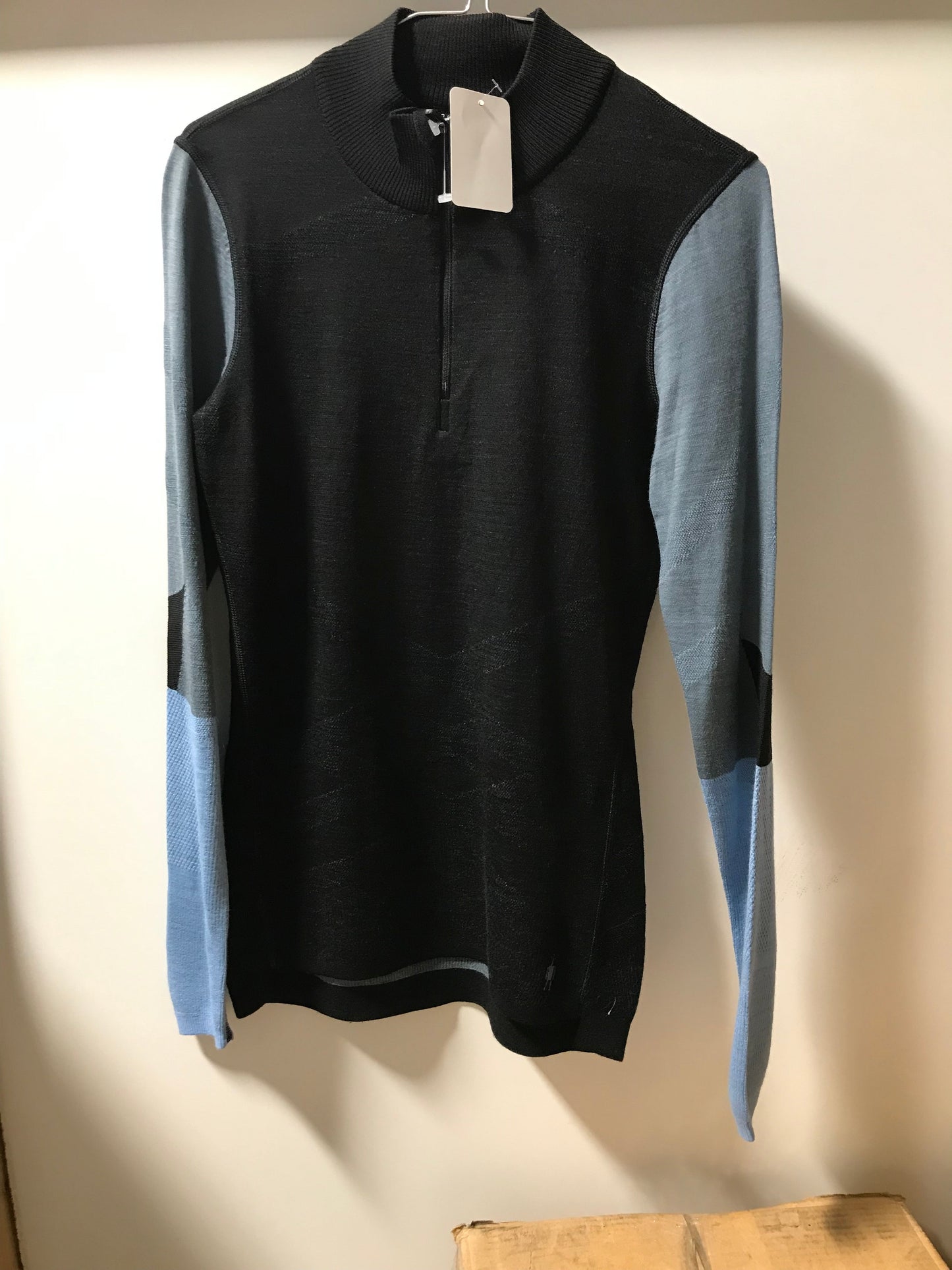 Smartwool Womens Intraknit Thermal Merino Base Layer Colorblock 1/4 Zip (SW016456) SAMPLE