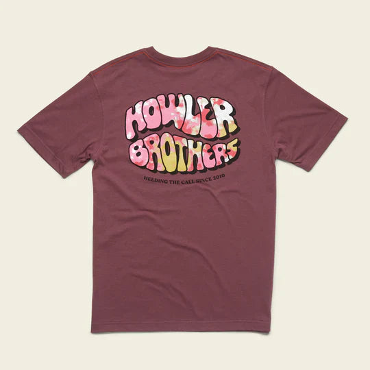 Howler Brothers Men's Bubble Gum T Shirt SAMPLE