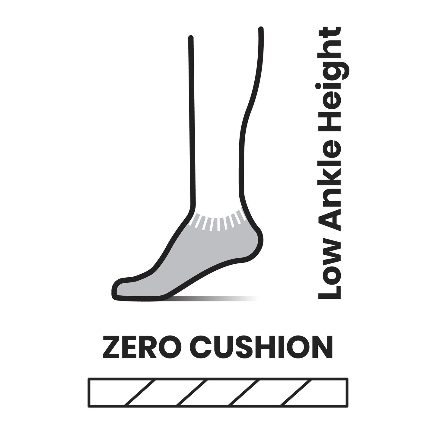 Smartwool Men's Run Zero Cushion Low Ankle (SW001651)