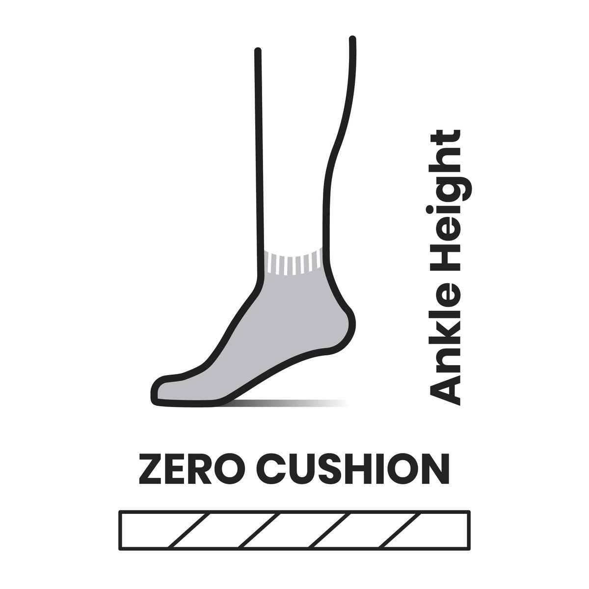 Smartwool Men's Run Zero Cushion Ankle (SW001653)