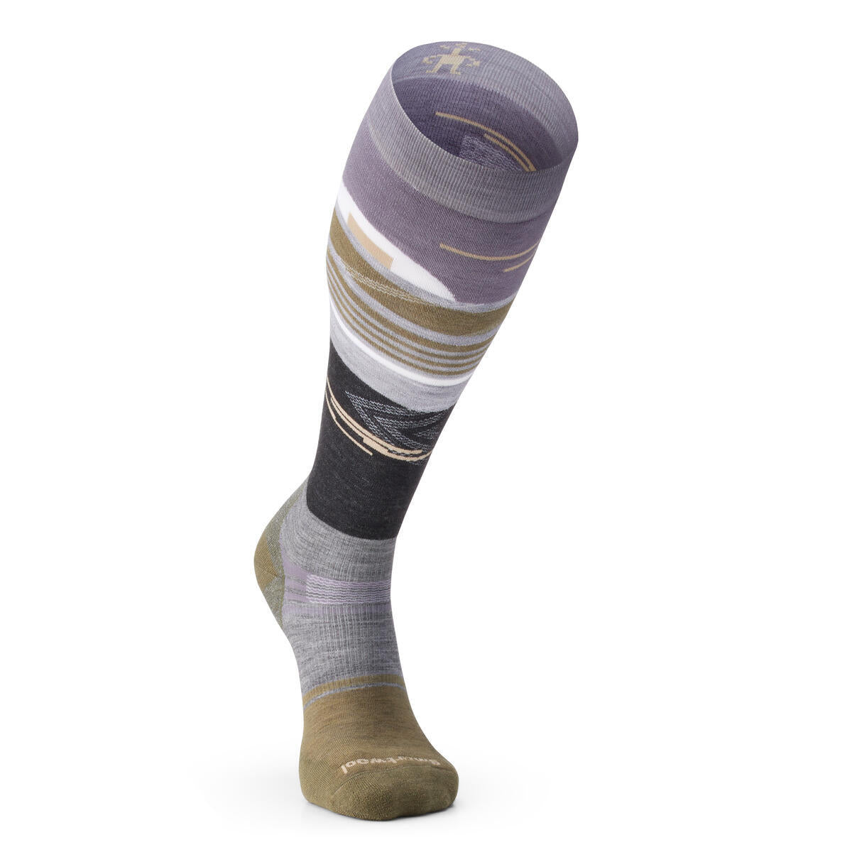 Smartwool Men's Snowboard Targeted Cushion Broken Lines Pattern OTC (SW002155)