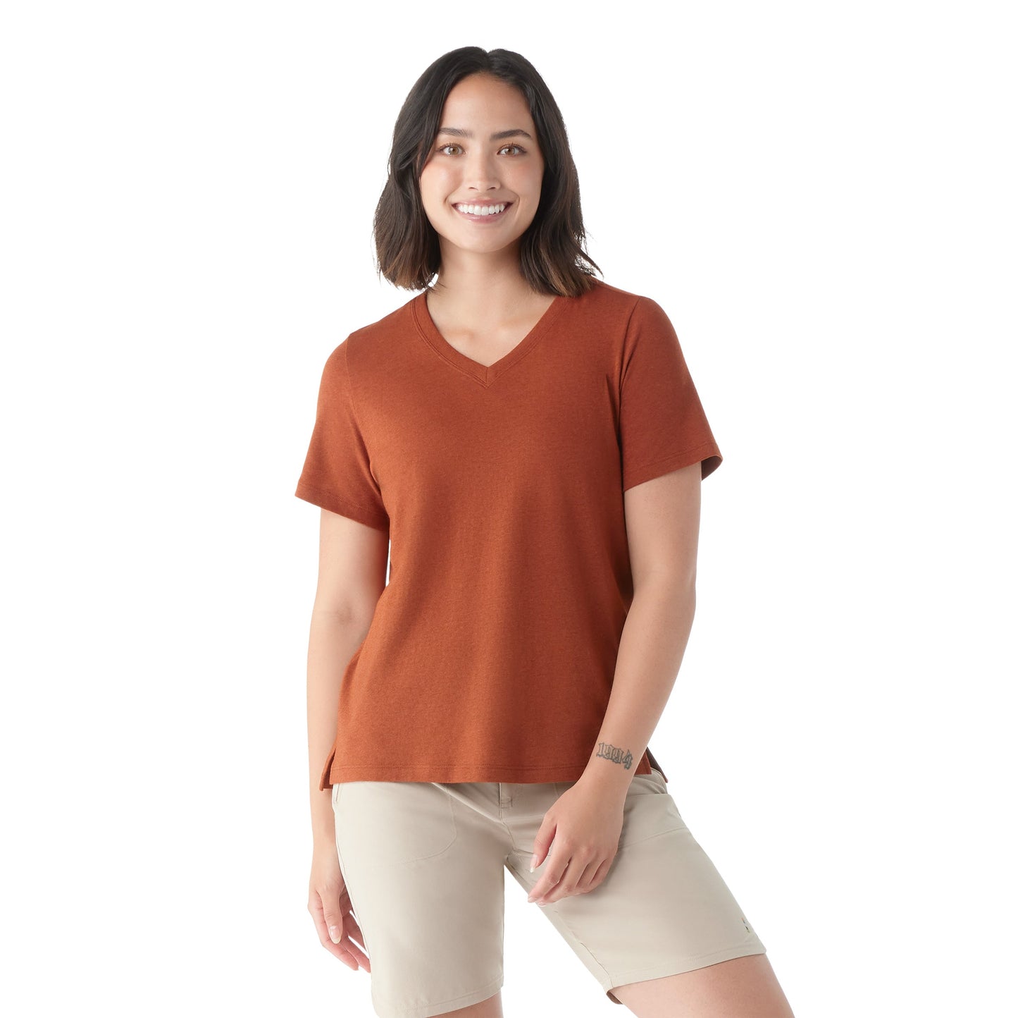 Smartwool Women's Perfect V-Neck Short Sleeve Tee (SW002383)