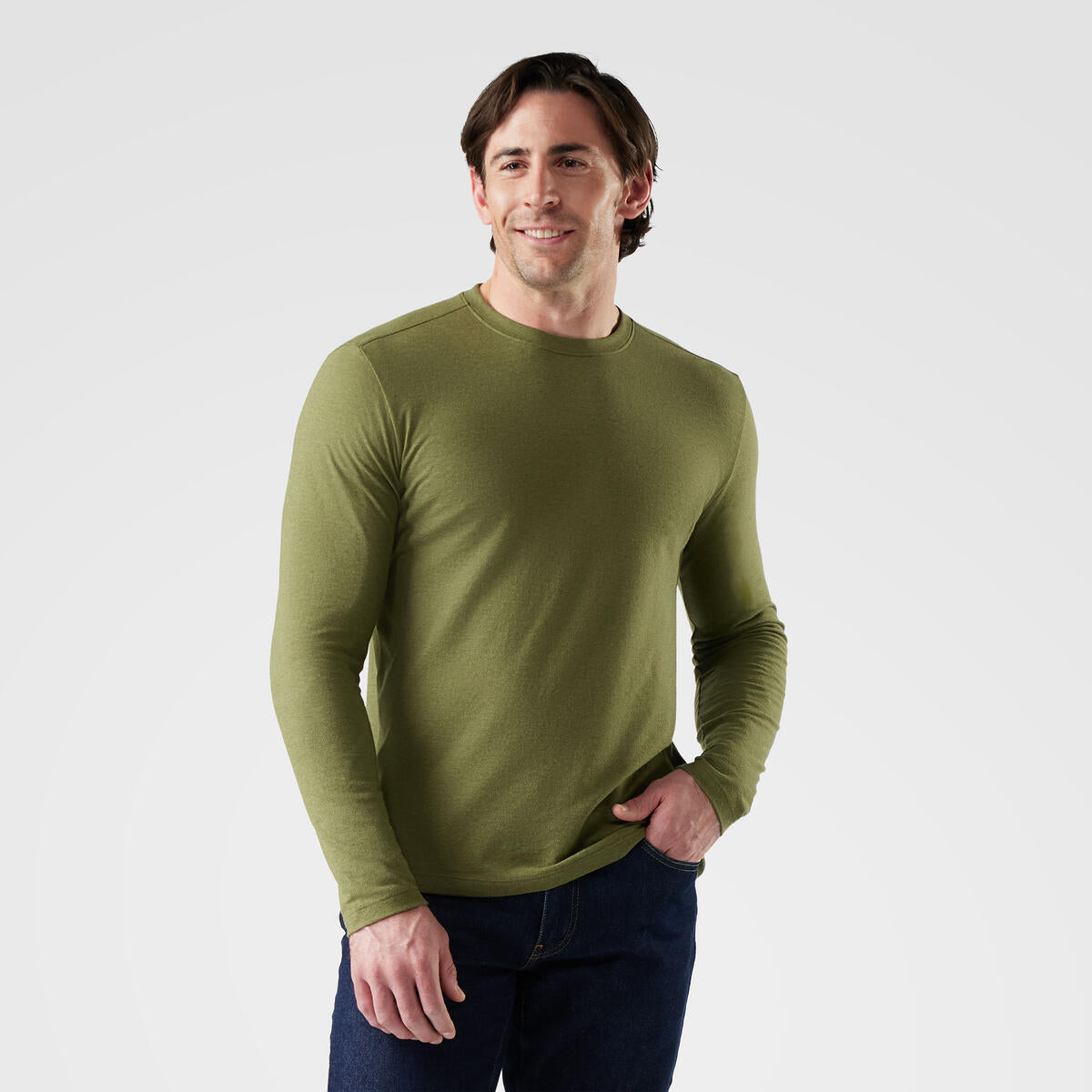 Smartwool Men's Perfect Crew Short Long Sleeve Tee (SW002297) SAMPLE