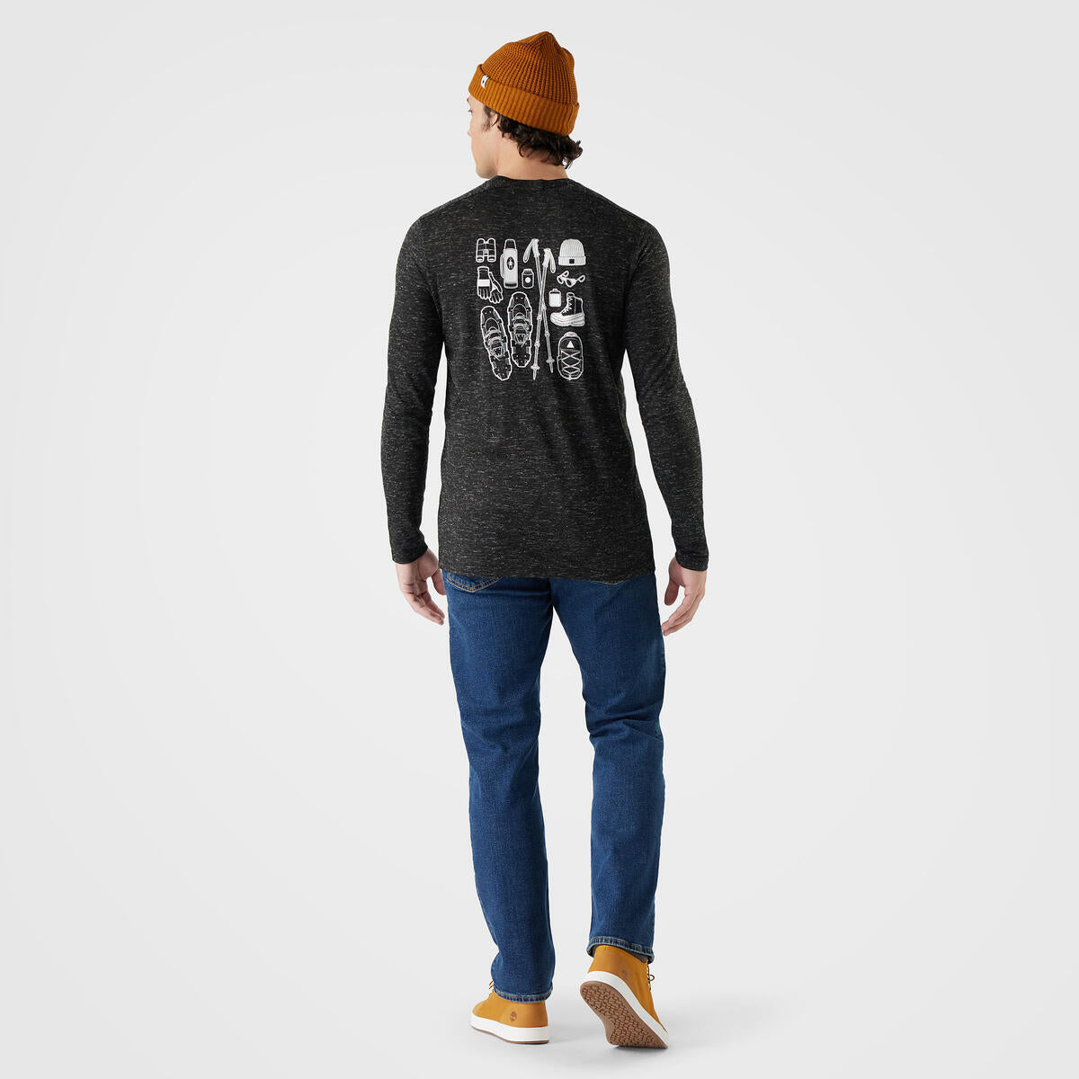 Smartwool Men's Merino Hemp Gear Up Graphic Long Sleeve Tee (SW003019) SAMPLE