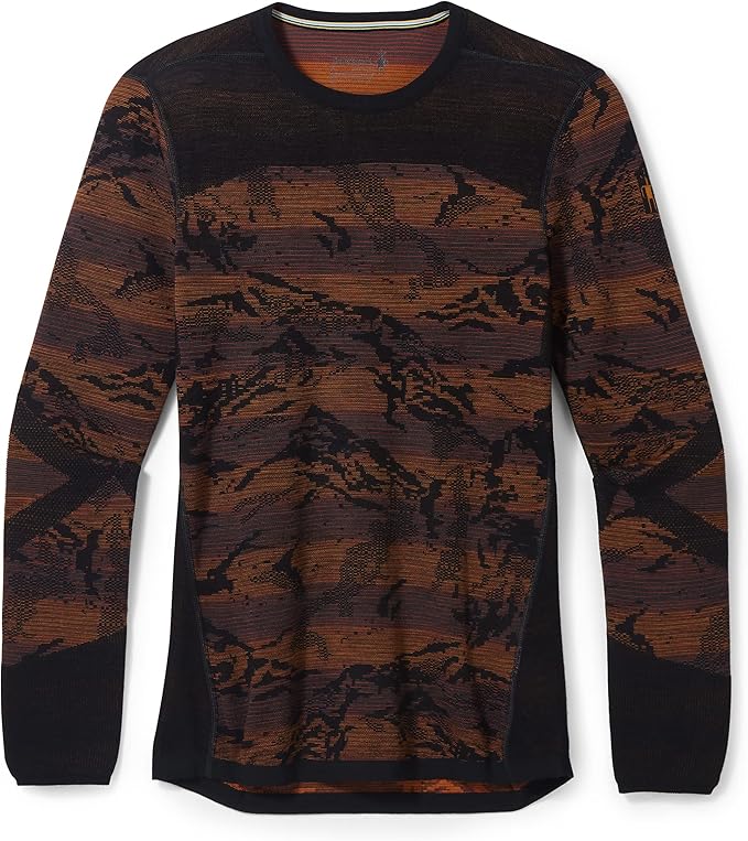 Smartwool Men's Intraknit Thermal Merino Base Layer Pattern Crew (SW016407) SAMPLE