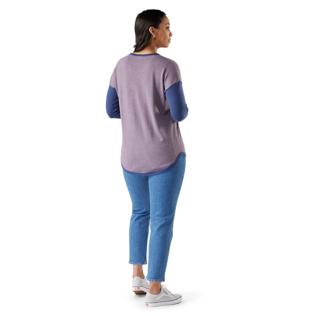 Smartwool Women's Shadow Pine Colorblock Crew Sweater (SW016487)