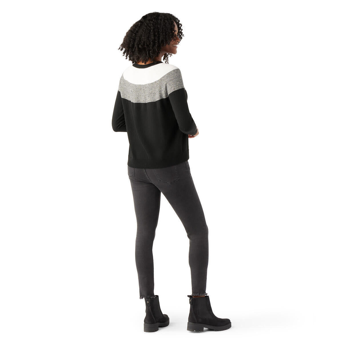 Smartwool Womens Edgewood Colorblock Crew Sweater (SW016649) SAMPLE