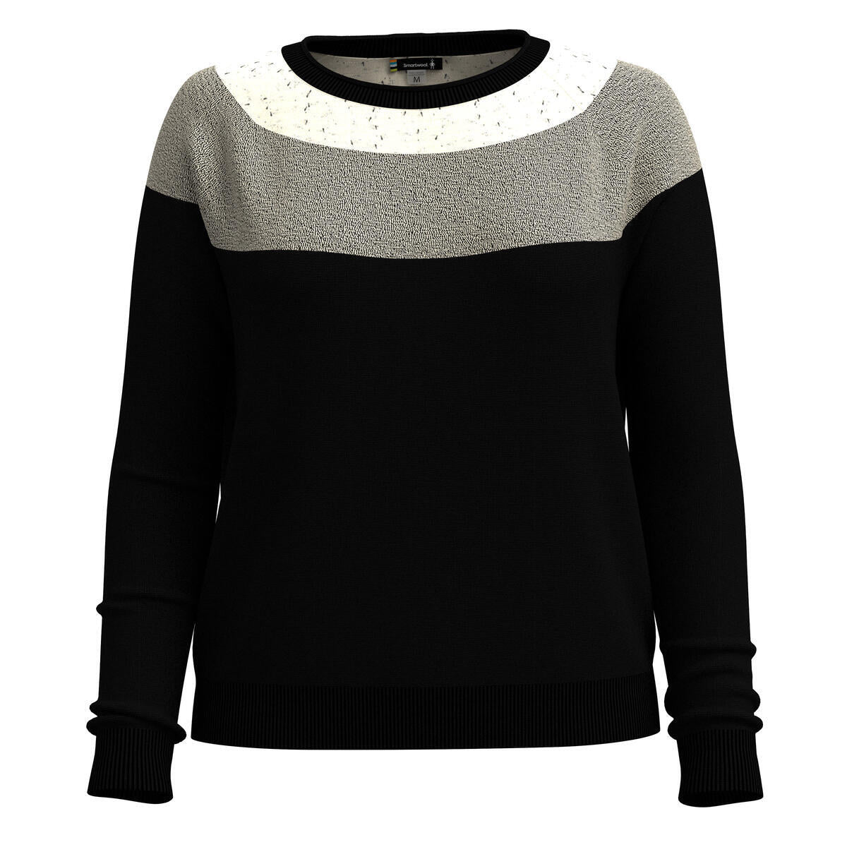Smartwool Womens Edgewood Colorblock Crew Sweater (SW016649) SAMPLE