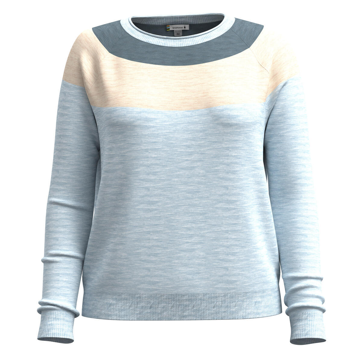 Smartwool Womens Edgewood Colorblock Crew Sweater (SW016649) SAMPLE
