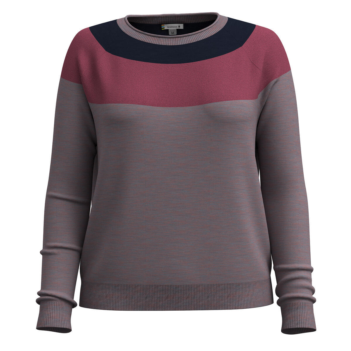 Smartwool Womens Edgewood Colorblock Crew Sweater (SW016649) SAMPLE