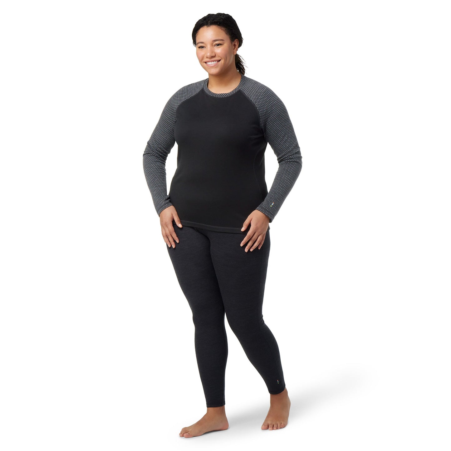 Smartwool Women's Classic Thermal Merino Base Layer Pattern Crew Plus (SW016781)