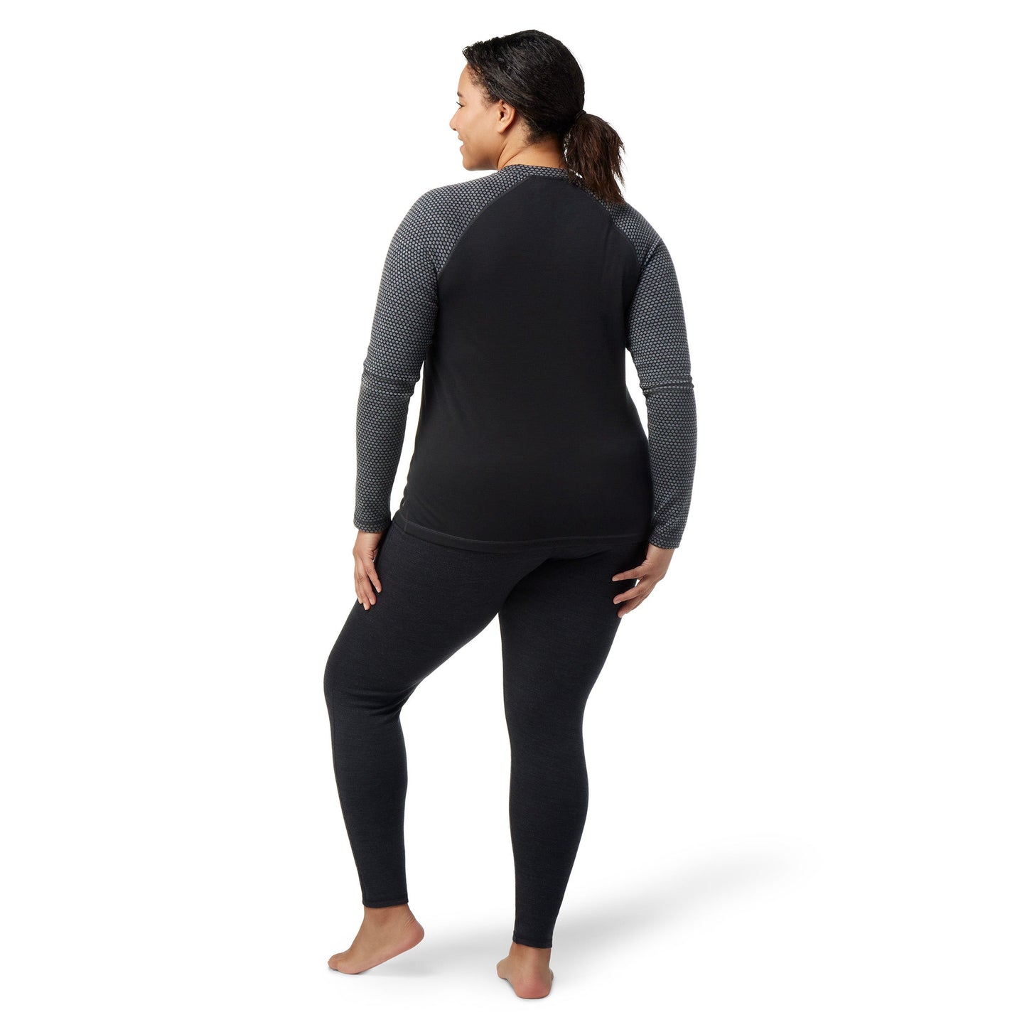 Smartwool Women's Classic Thermal Merino Base Layer Pattern Crew Plus (SW016781)