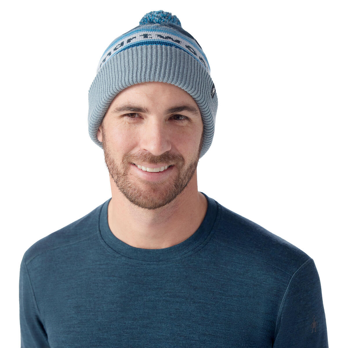 Smartwool Knit Winter Pattern POM Beanie (SW018125) SAMPLE