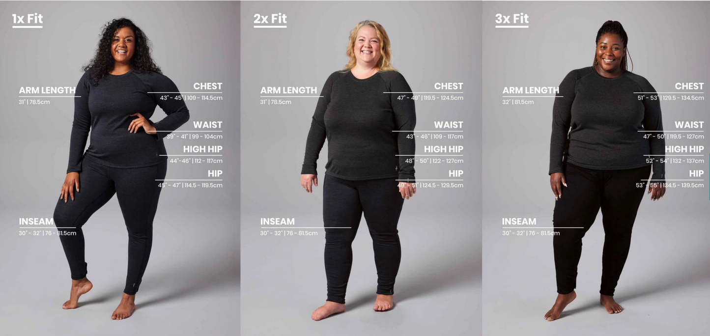 Smartwool Women's Classic All Season Merino Base Layer Long Sleeve PLUS (SW016914)