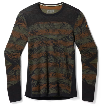 Smartwool Men's Intraknit Thermal Merino Base Layer Pattern Crew (SW016407) SAMPLE