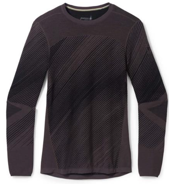 Smartwool Men's Intraknit Thermal Merino Base Layer Pattern Crew (SW016407) SAMPLE
