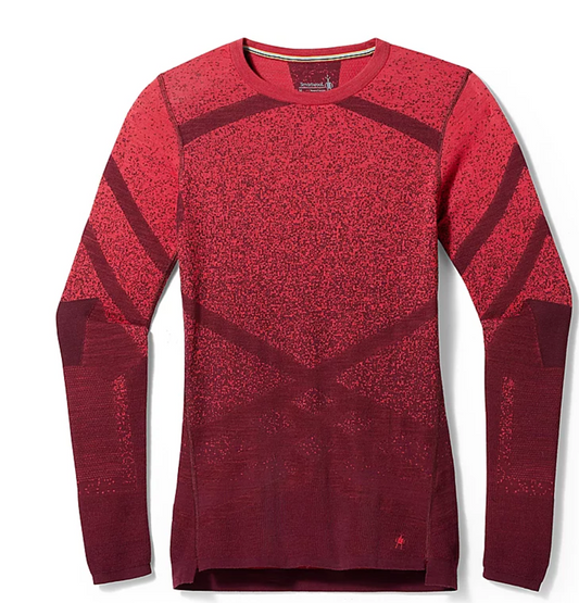 Smartwool Womens Intraknit Thermal Merino Base Layer Pattern Crew (SW016412) SAMPLE