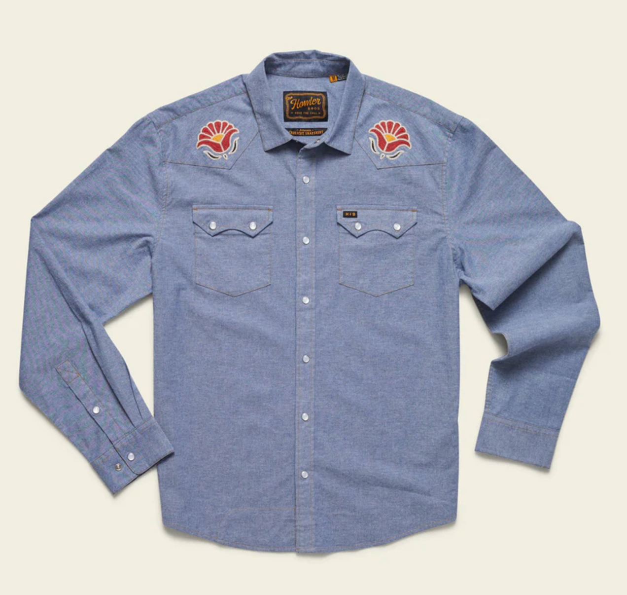 Howler Bros Men's Crosscut Deluxe Snapshirt (1258) SAMPLE