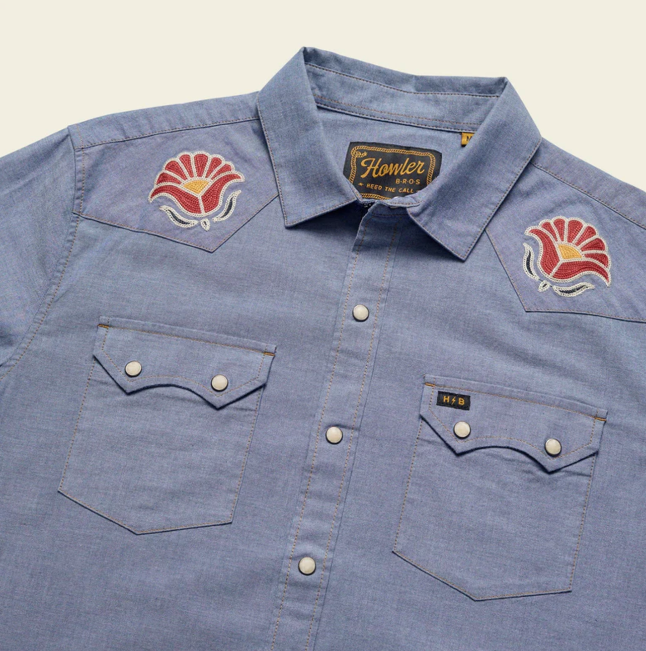 Howler Bros Men's Crosscut Deluxe Snapshirt (1258) SAMPLE