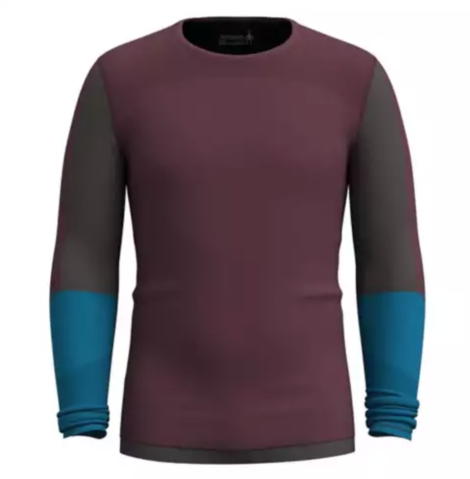 Smartwool Men's Intraknit Thermal Merino Base Layer Colorblock Crew (SW016453) SAMPLE