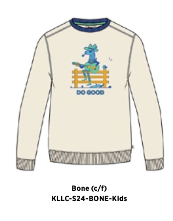 Cotopaxi Kids' Organic/Recycled Lone Llama Crew Sweatshirt SAMPLE