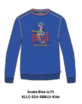 Cotopaxi Kids' Organic/Recycled Lone Llama Crew Sweatshirt SAMPLE