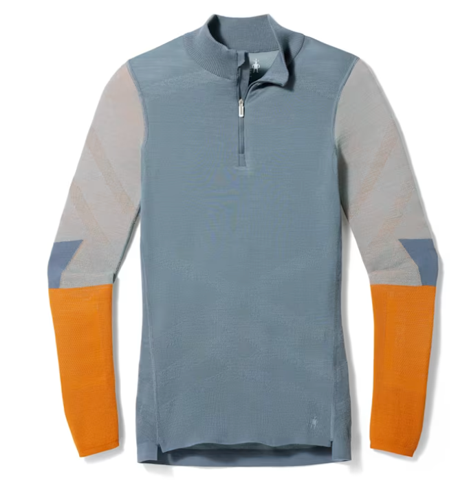 Smartwool Womens Intraknit Thermal Merino Base Layer Colorblock 1/4 Zip (SW016456) SAMPLE