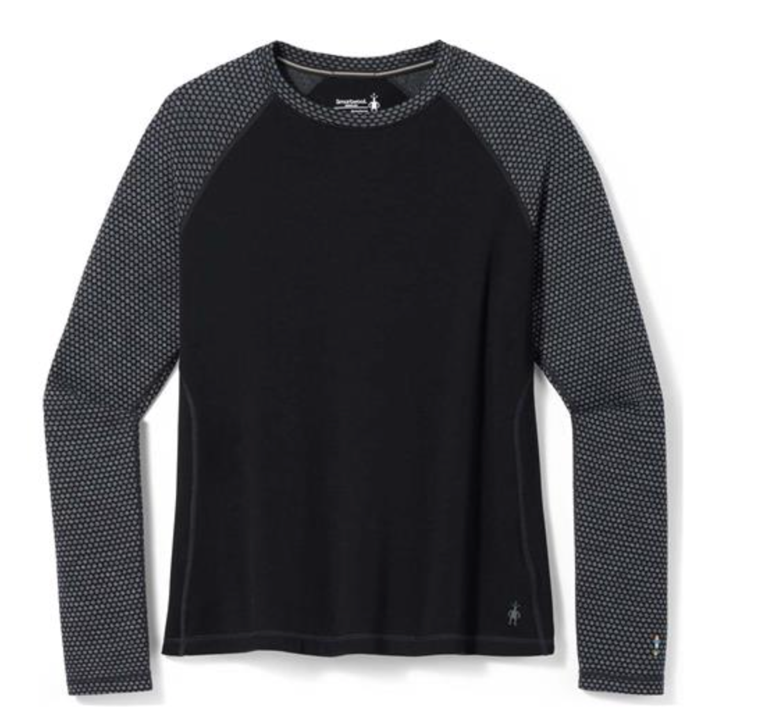 Smartwool Womens Classic Thermal Merino Base Layer Pattern Crew Plus (SW016781) SAMPLE