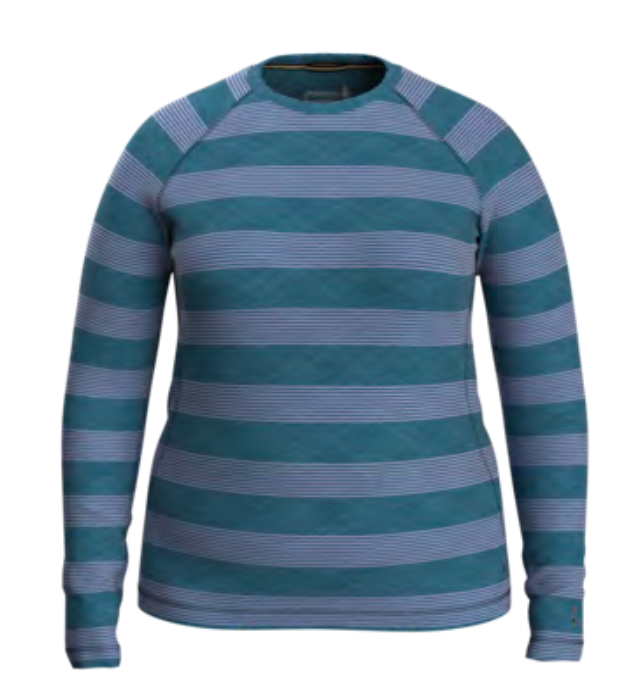 Smartwool Womens Classic Thermal Merino Base Layer Pattern Crew Plus (SW016781) SAMPLE