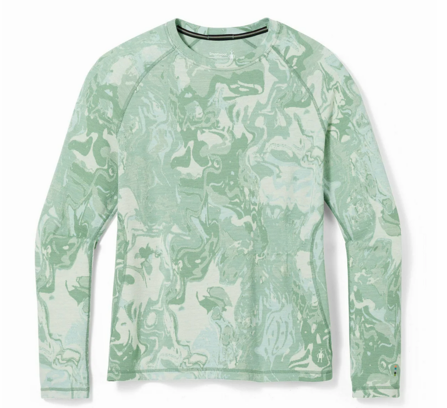 Smartwool Womens Classic Thermal Merino Base Layer Pattern Crew Plus (SW016781) SAMPLE
