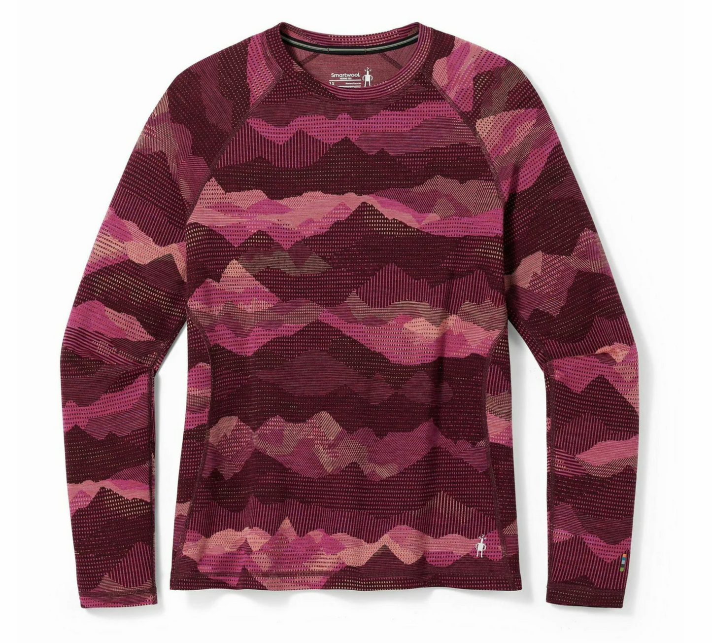Smartwool Womens Classic Thermal Merino Base Layer Pattern Crew Plus (SW016781) SAMPLE