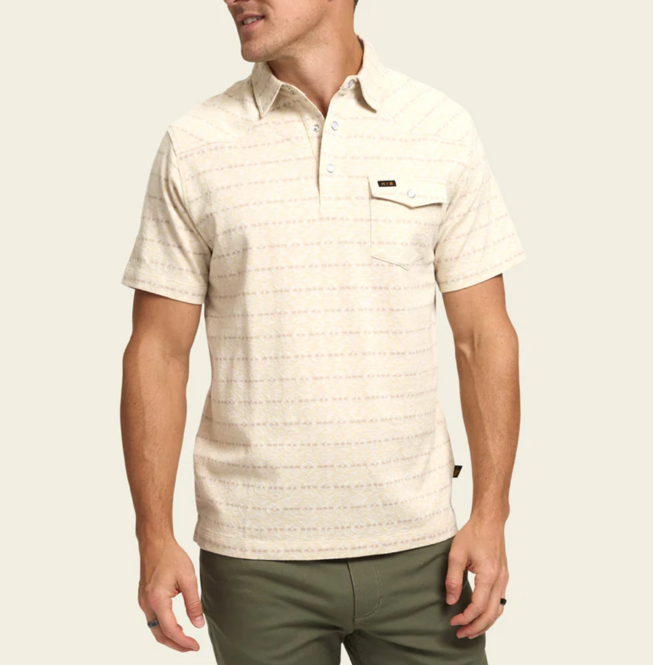 Howler Bros Men's Ranchero Jacquard Polo (1262) SAMPLE
