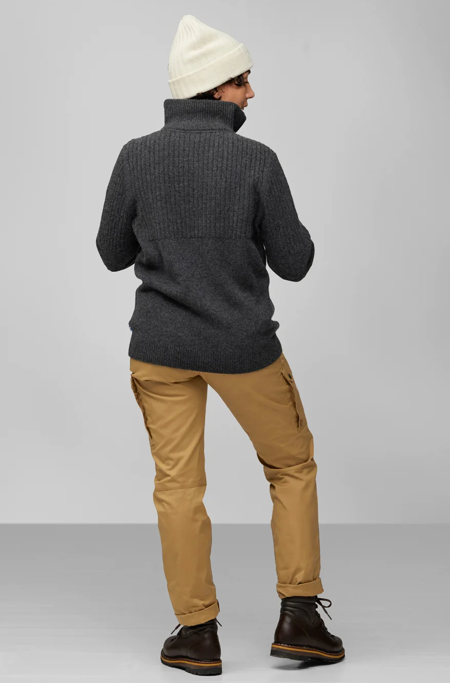 Fjallraven Women's Övik Half Zip Knit (F86993) SAMPLE