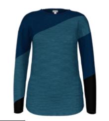 Smartwool Womens Shadow Pine Colorblock Crew Sweater (SW016395) SAMPLE