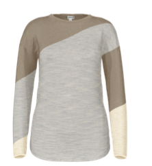 Smartwool Womens Shadow Pine Colorblock Crew Sweater (SW016395) SAMPLE