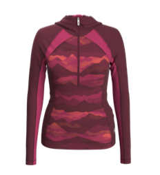 Smartwool Womens Classic Thermal Merino Base Layer 1/2 Zip Hoodie (SW016719) SAMPLE