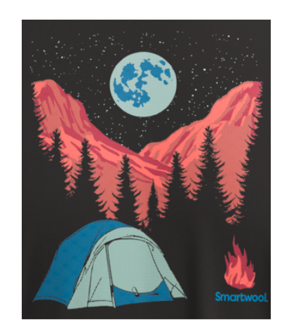 Smartwool Men's Night Camp Short Sleeve Graphic Tee (SW002854) SAMPLE