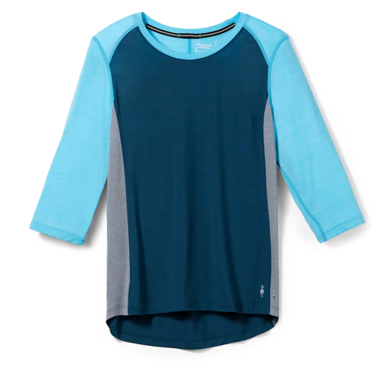 Smartwool Women's Ultralite Mountain Bike 3/4 Sleeve Tee (SW016591) SAMPLE