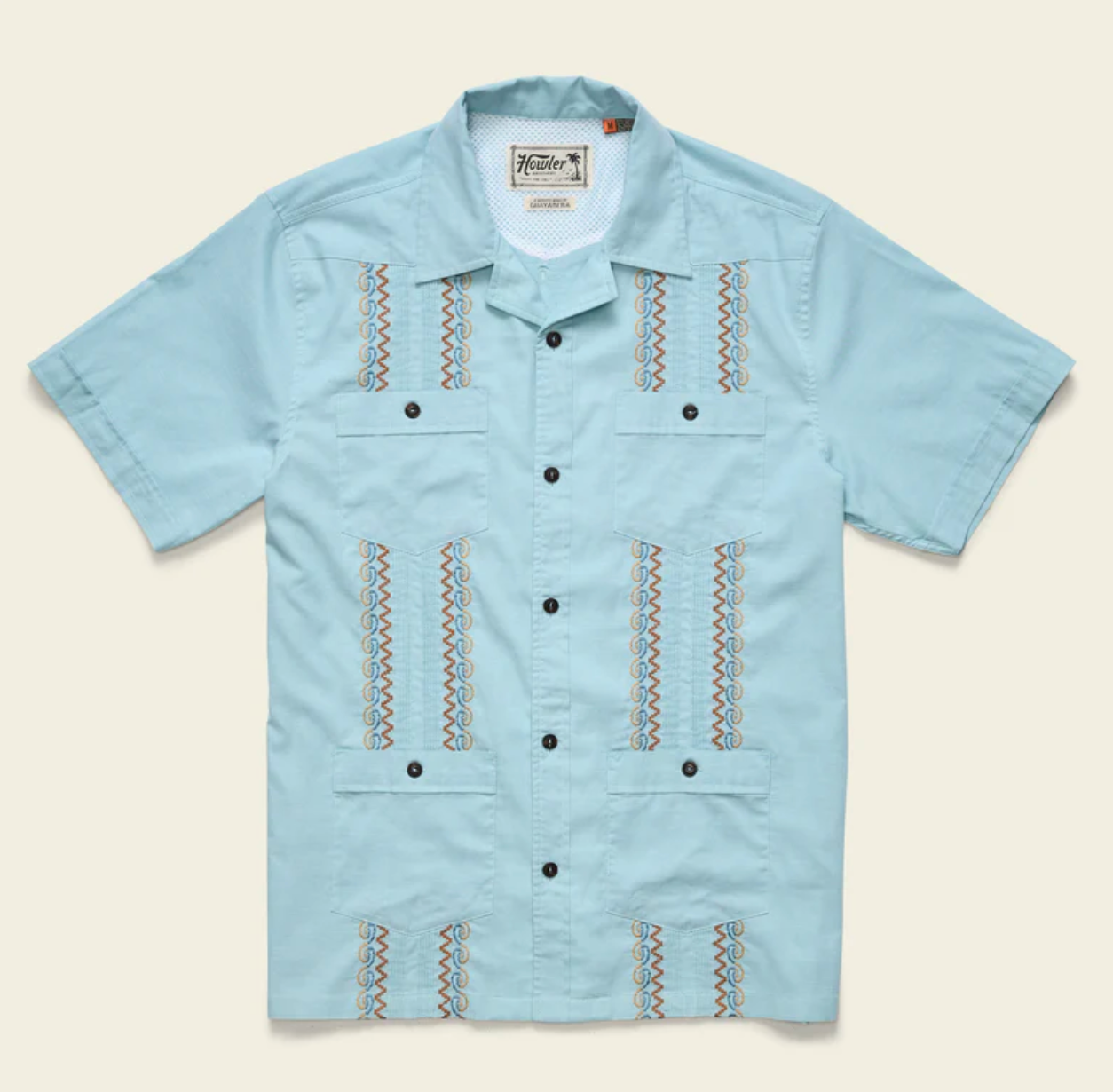 Howler Bros Men's Guayabera Shirt (1274) SAMPLE
