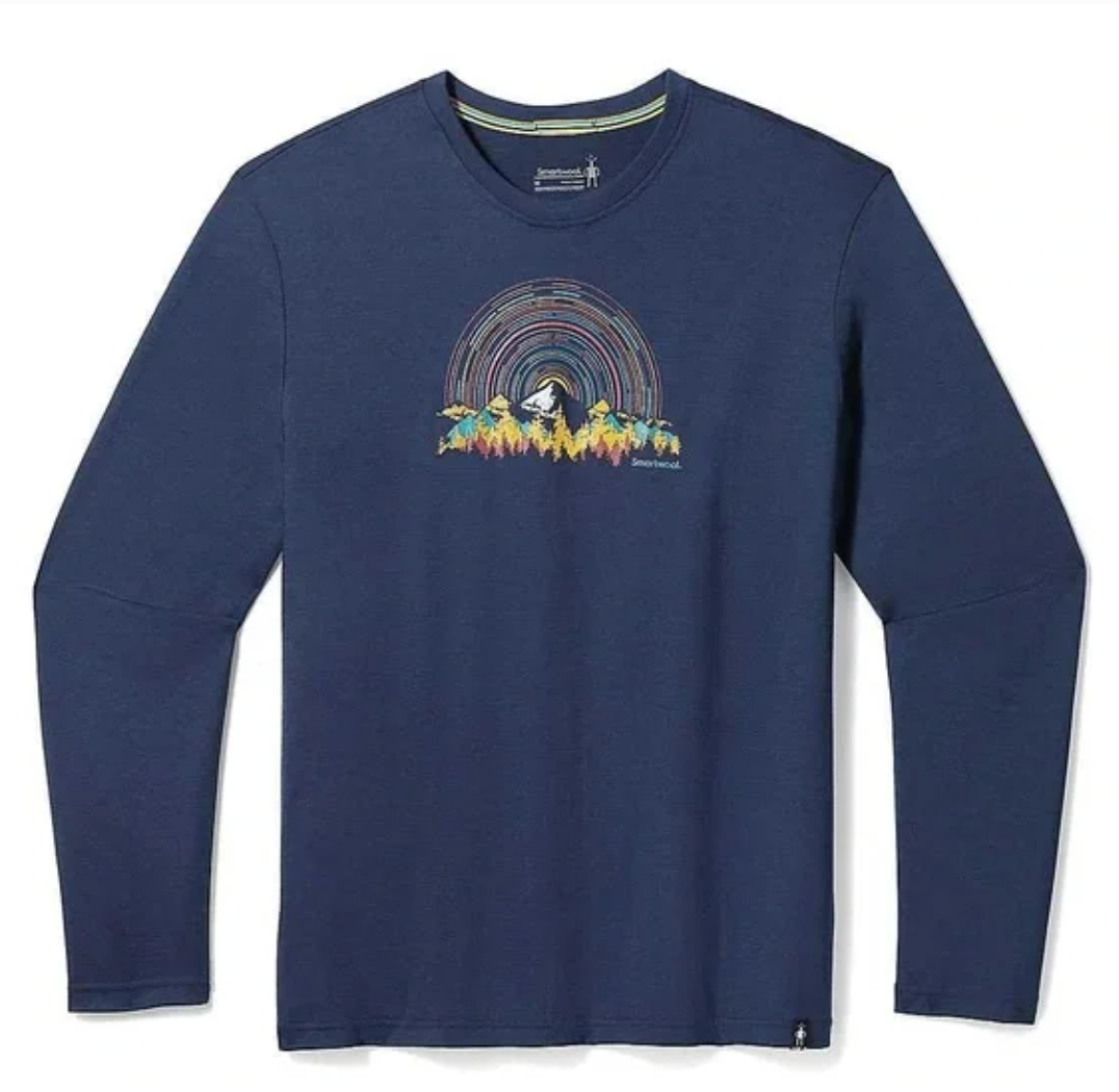 Smartwool Unisex Never Summer Mountains Long Sleeve Graphic Tee (SW017162) SAMPLE