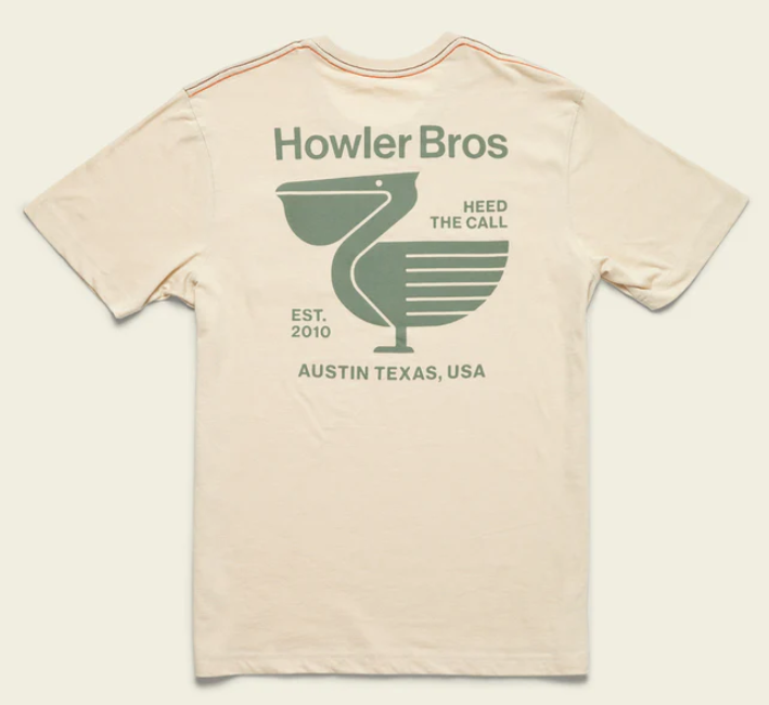 Howler Bros Men's Pelican Postage Pocket T-Shirt (1110) SAMPLE