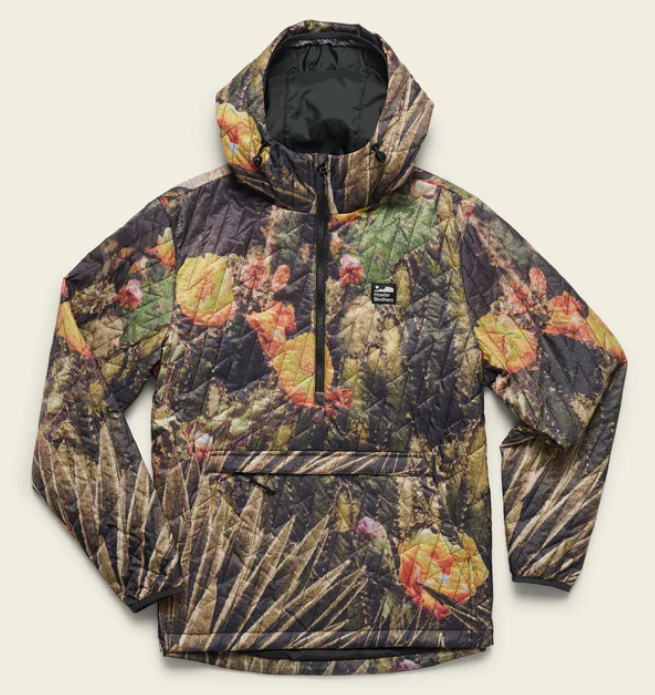 Howler Brothers Mens Voltage Quilted Pullover: Cactus Mob (1540) SAMPLE