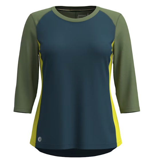 Smartwool Women's Ultralite Mountain Bike 3/4 Sleeve Tee (SW016591) SAMPLE