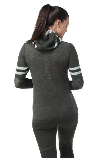 Smartwool Womens Intraknit Merino Tech Pullover Hoodie (SW016703) SAMPLE
