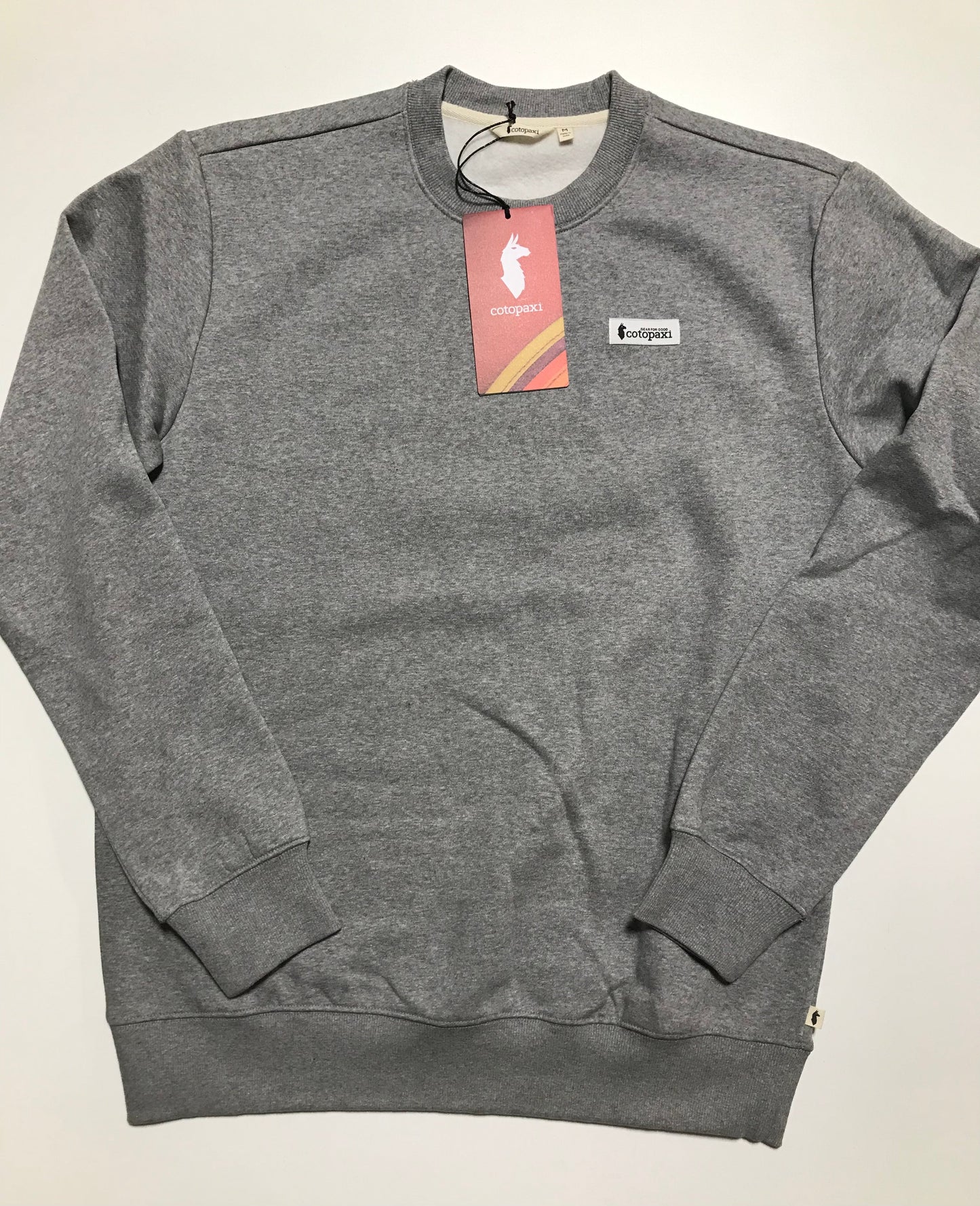 Cotopaxi Men's Branded Patch Organic Sweatshirt SAMPLE