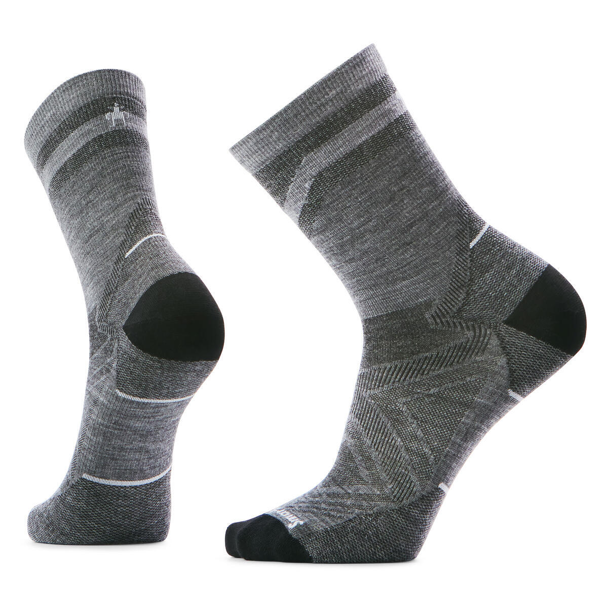 Smartwool Men's Run Zero Cushion Pattern Mid Crew (SW001656)