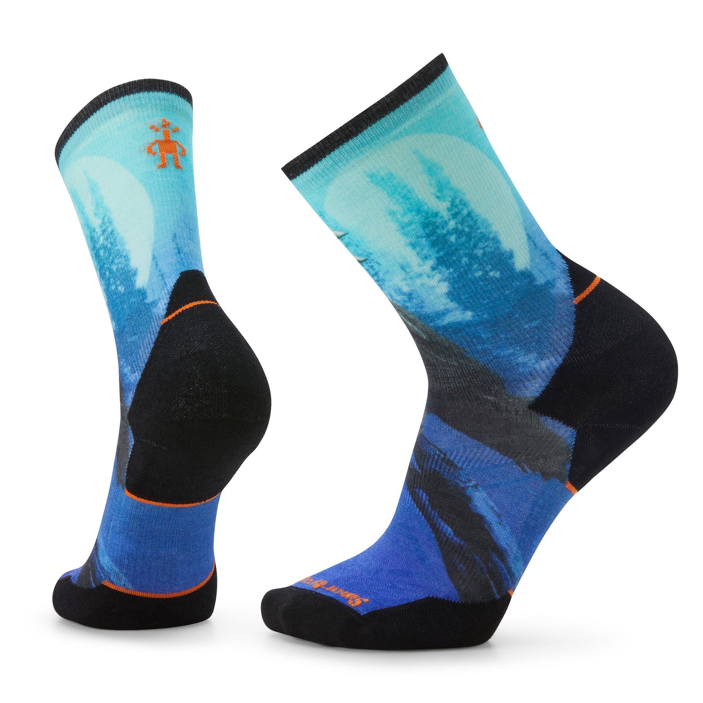 Smartwool Men's Athlete Edition Run Raven Print Crew (SW001789)